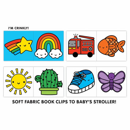 Rainbow World Crinkle Fabric Stroller Book - Twinkle Twinkle Little One