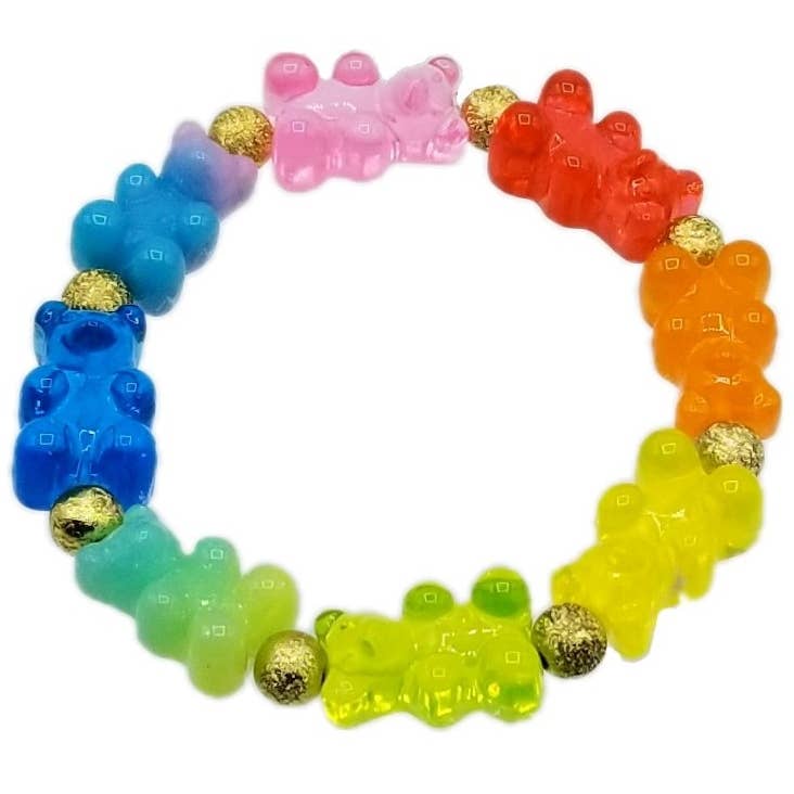 Rainbow Gummy Bear Stretch Bracelet - Twinkle Twinkle Little One