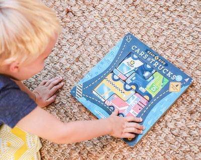 Read & Ride: Cars & Trucks: 4 board books inside! - Twinkle Twinkle Little One
