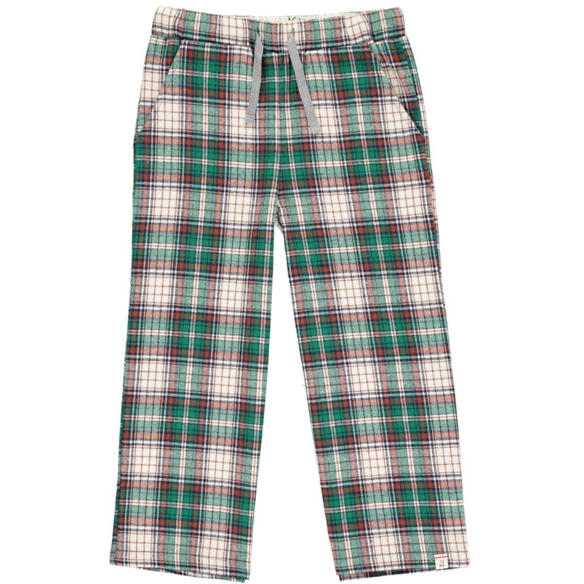 Rockford Lounge Pants - Green, Brown, Navy Plaid - Twinkle Twinkle Little One