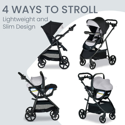 Britax Willow Brook S+ Travel System - Twinkle Twinkle Little One