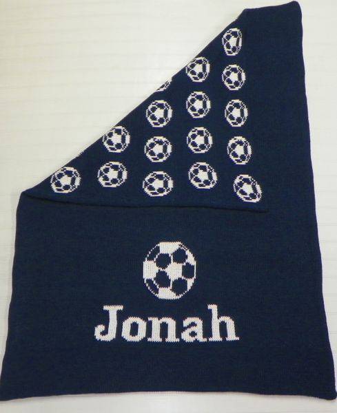 Soccer Double Cotton Knit Blanket - Twinkle Twinkle Little One