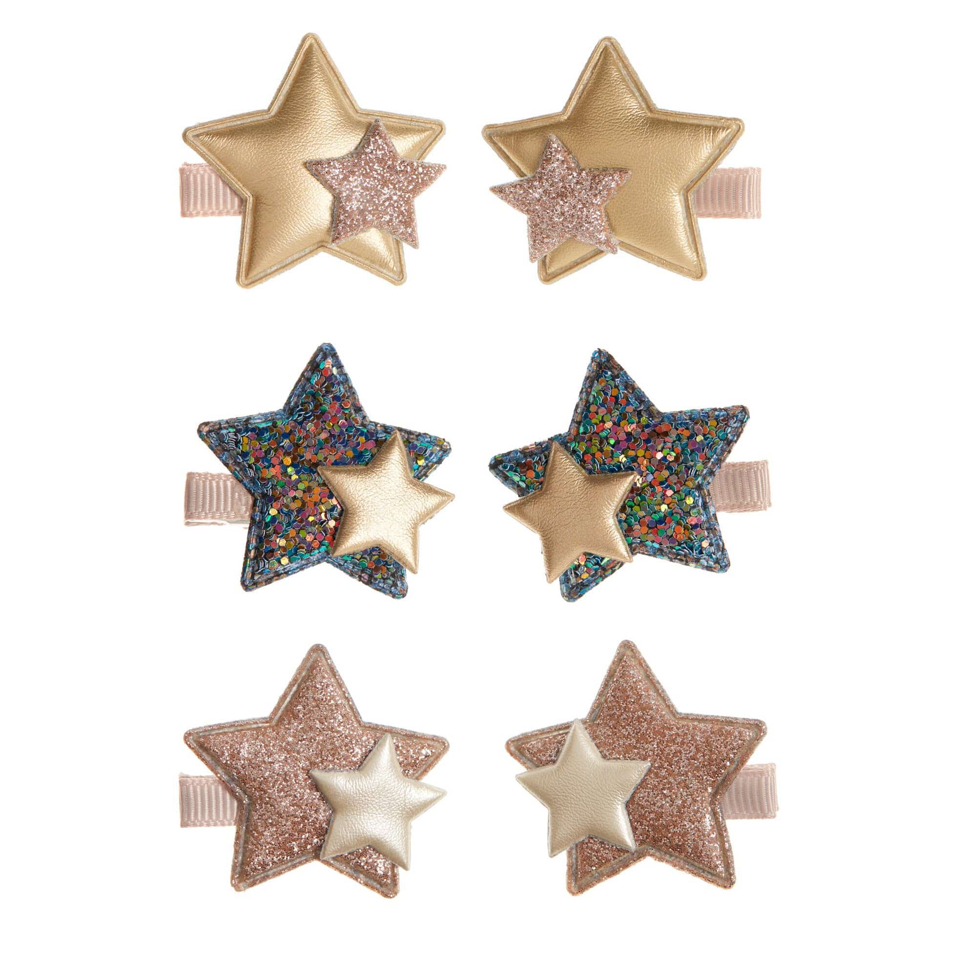 Sparkle Layered Star Mini Clips - Twinkle Twinkle Little One