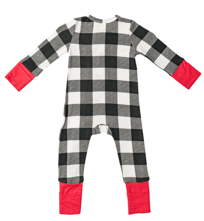 Zipper Romper - Buffalo Check - Twinkle Twinkle Little One