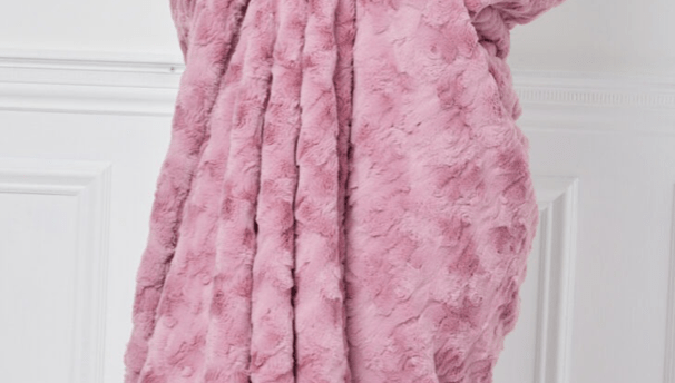 Le Maraise Primrose Lux Faux Fur Crib Blanket - Twinkle Twinkle Little One