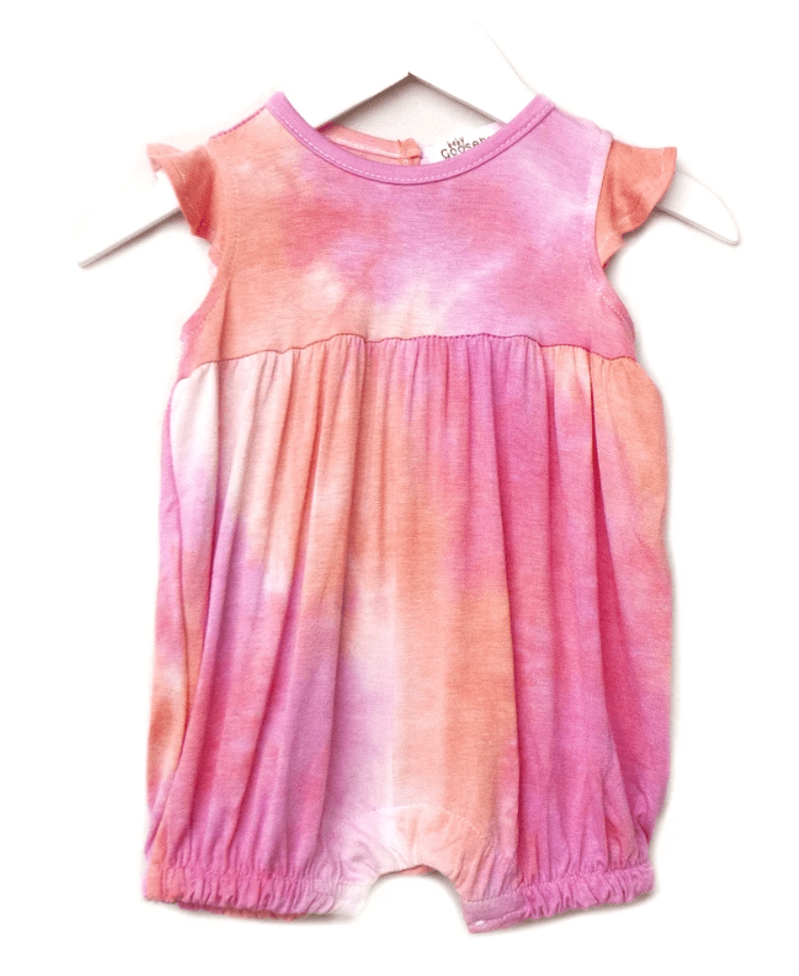 Sweet As Peach Girl's Romper - Twinkle Twinkle Little One