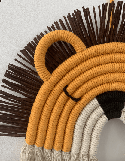 Lewis Lion Macramé Wall Decoration - Twinkle Twinkle Little One