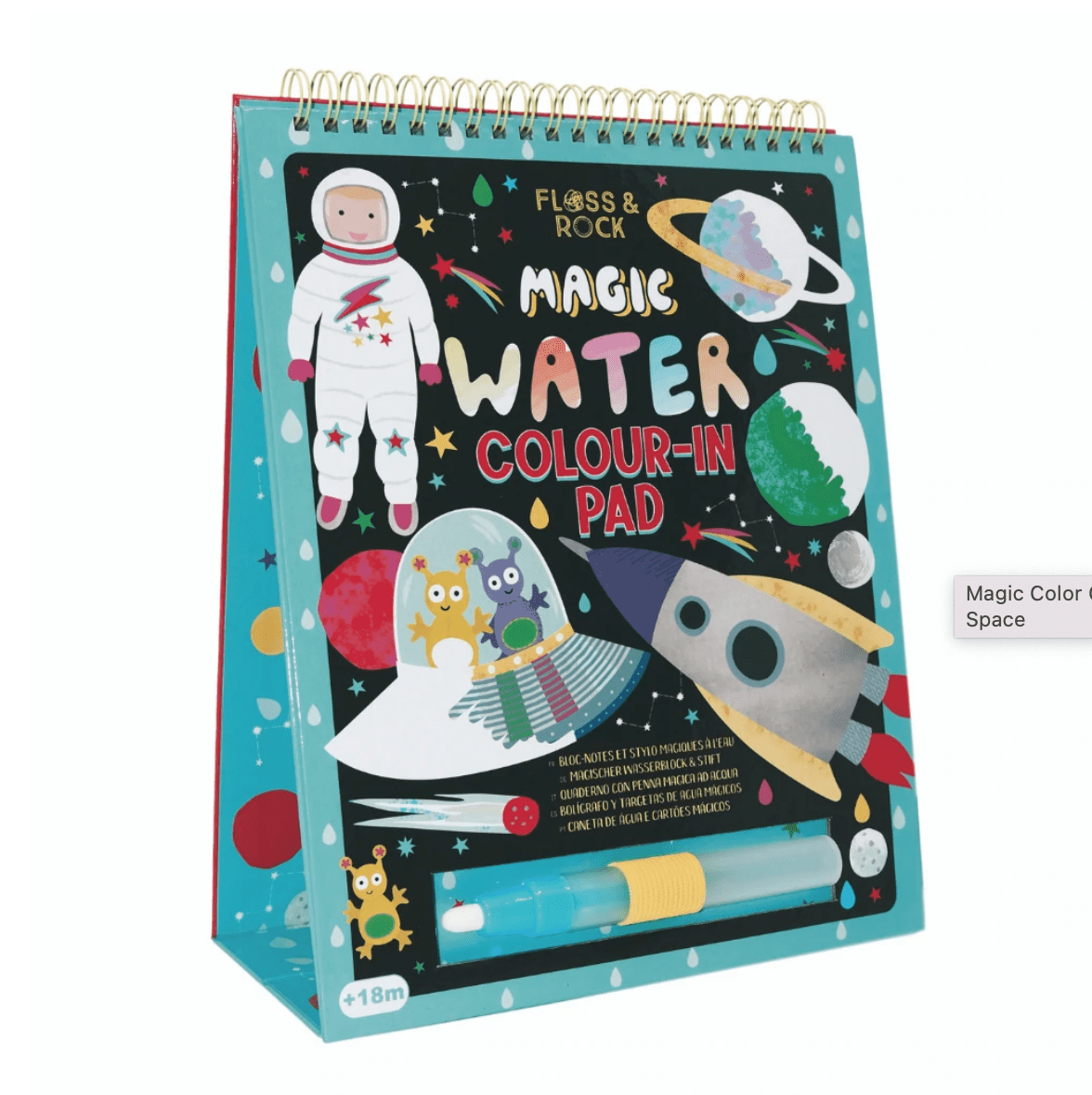 Magic Color Changing Watercard Easel and Pen - Space - Twinkle Twinkle Little One
