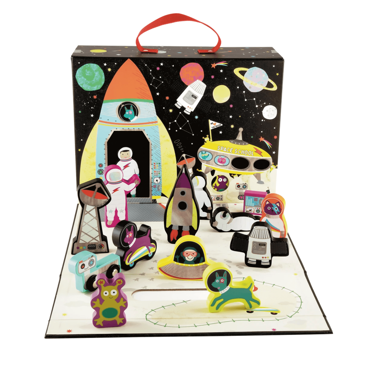 Playbox with Wooden Pieces - Space - Twinkle Twinkle Little One