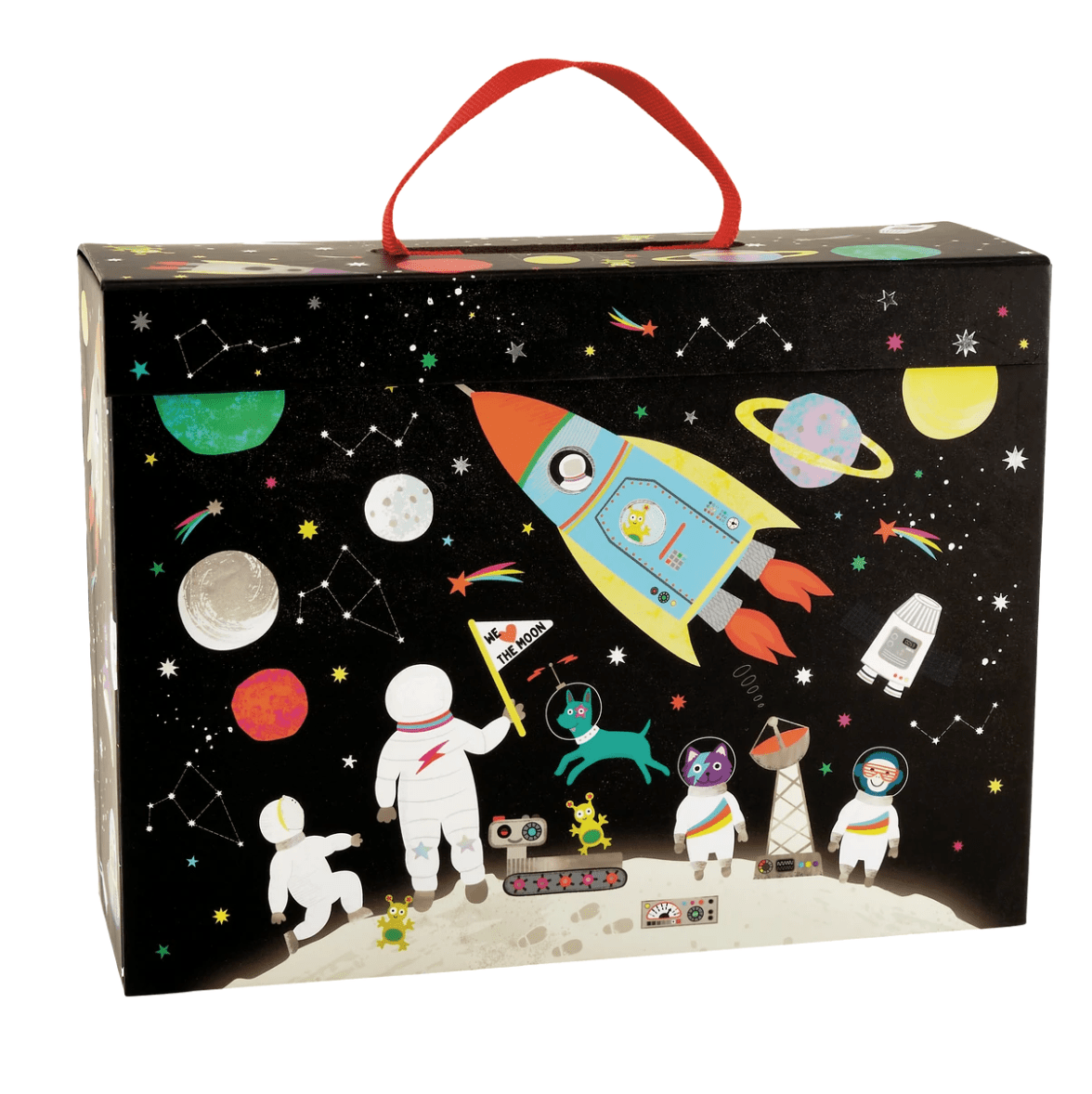 Playbox with Wooden Pieces - Space - Twinkle Twinkle Little One