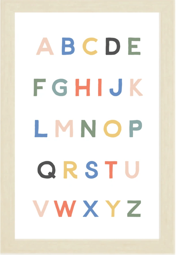 Kids Color Alphabet Magnet Board - Twinkle Twinkle Little One
