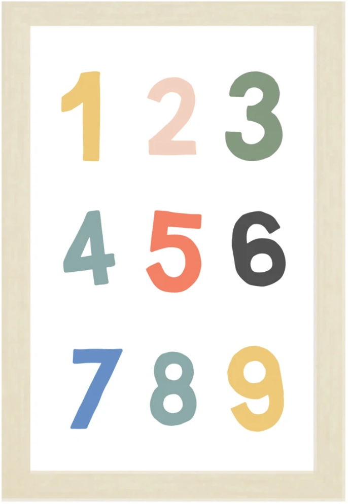 Kids Color Numbers Magnet Board - Twinkle Twinkle Little One
