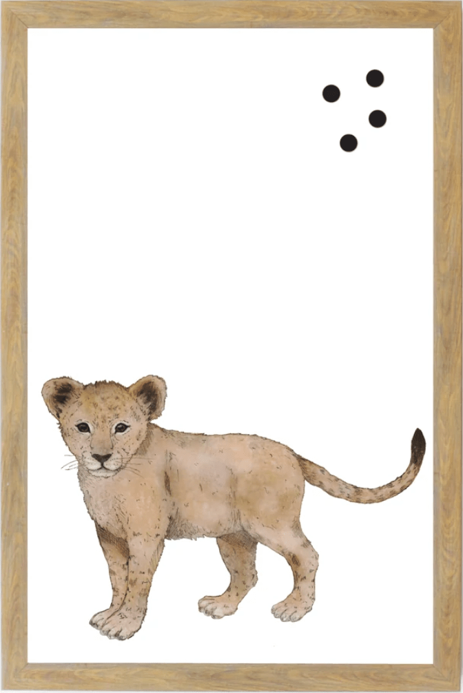 Jungle Animals Lion Magnet Board - Twinkle Twinkle Little One