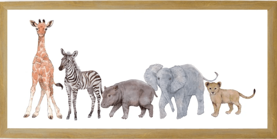 Jungle Animals Family Magnet Board - Twinkle Twinkle Little One