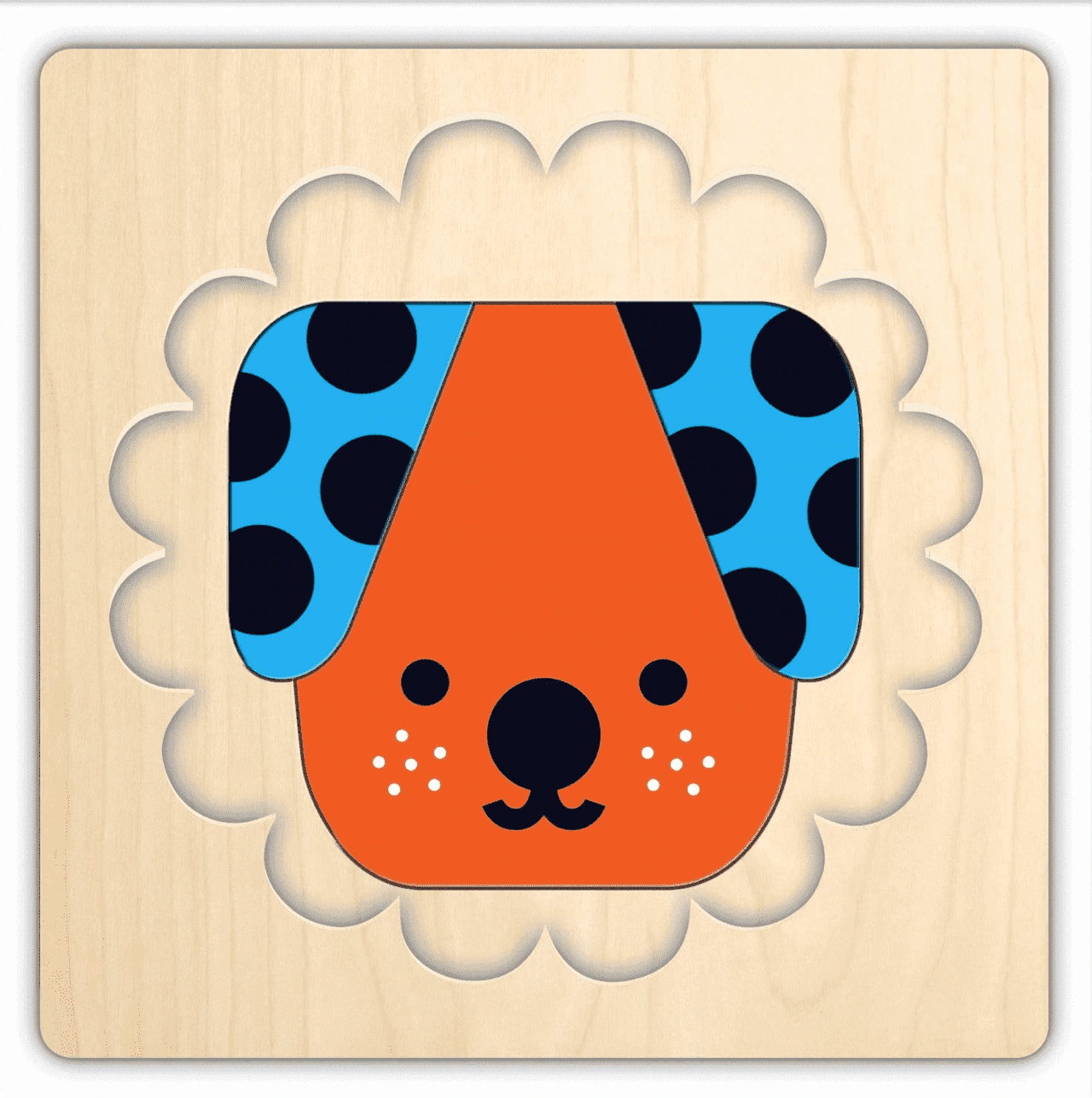 Animal Faces 4 Layer Wood Puzzle - Twinkle Twinkle Little One
