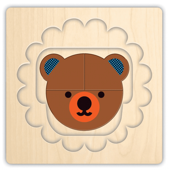 Animal Faces 4 Layer Wood Puzzle - Twinkle Twinkle Little One