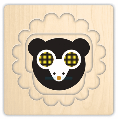 Animal Faces 4 Layer Wood Puzzle - Twinkle Twinkle Little One