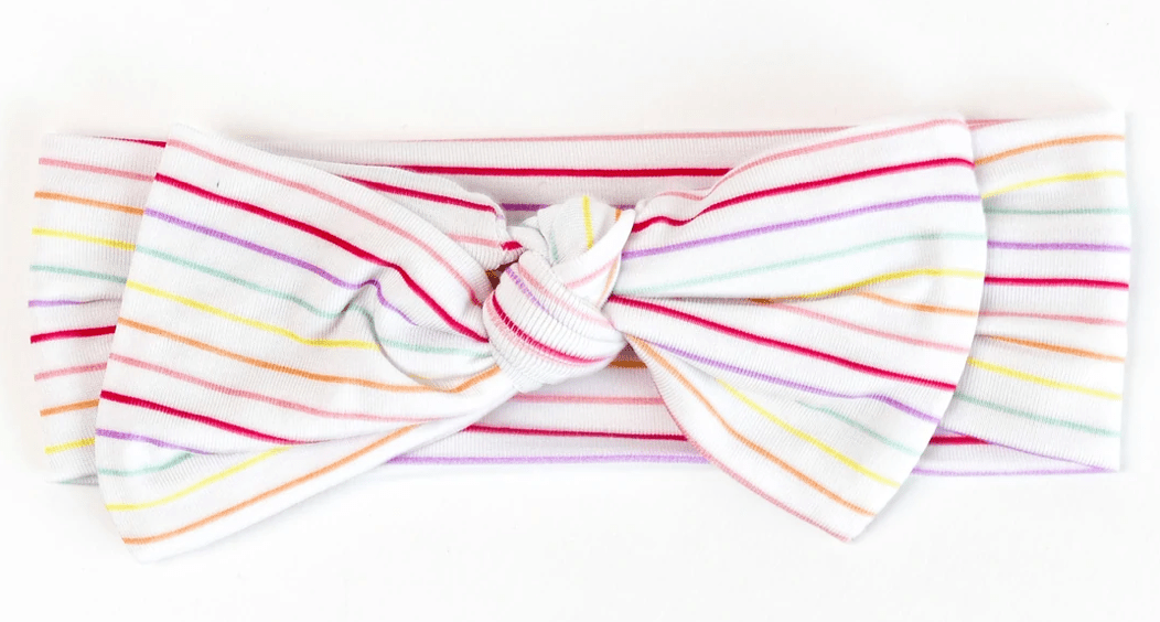 Candy Stripe Bow Headband - Twinkle Twinkle Little One