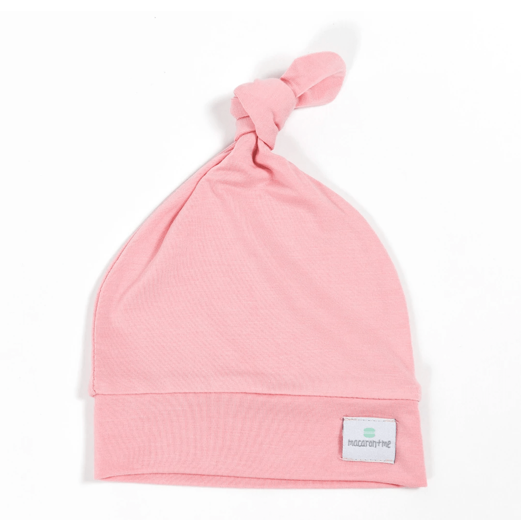 Pink Taffy Top Knot Hat - Twinkle Twinkle Little One