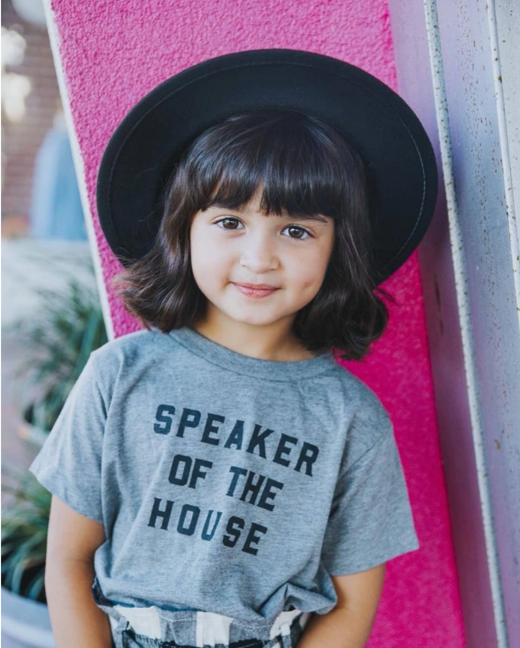 Speaker of the House Short Sleeve Grey Kids T-Shirt - Twinkle Twinkle Little One