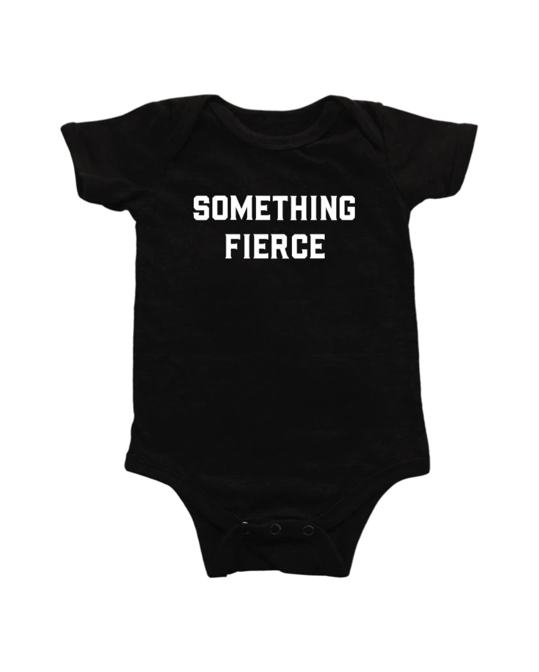 Something Fierce Short Sleeve Black Baby Bodysuit - Twinkle Twinkle Little One