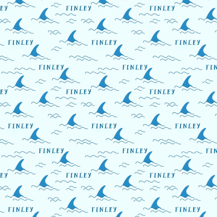 Sugar + Maple Personalized Changing Pad Cover | Shark Fin - Twinkle Twinkle Little One