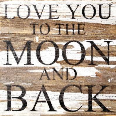 Love You to the Moon Art - 6" x 6" - Twinkle Twinkle Little One
