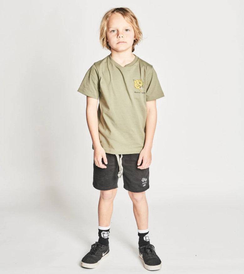 Munster Kids Tracker Short Sleeve Tee-Olive - Twinkle Twinkle Little One