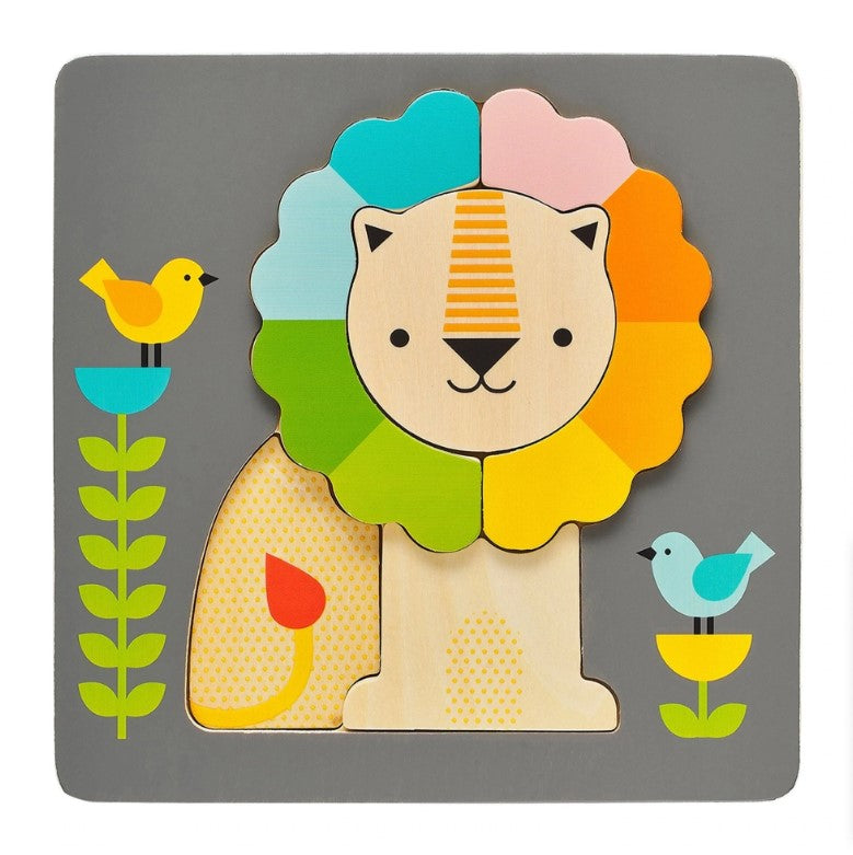 Little Lion Chunky Wood Puzzle - Twinkle Twinkle Little One