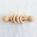 Silicone Wood Toy & Teething Rattle - Twinkle Twinkle Little One