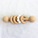 Silicone Wood Toy & Teething Rattle - Twinkle Twinkle Little One