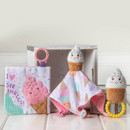Sprinkly Ice Cream Teether Rattle - Twinkle Twinkle Little One