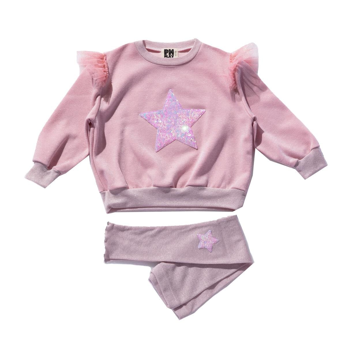 Pink Star Sweatshirt & Pant Set - Twinkle Twinkle Little One