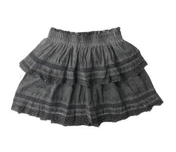 Black Stone Wash Skirt - Twinkle Twinkle Little One