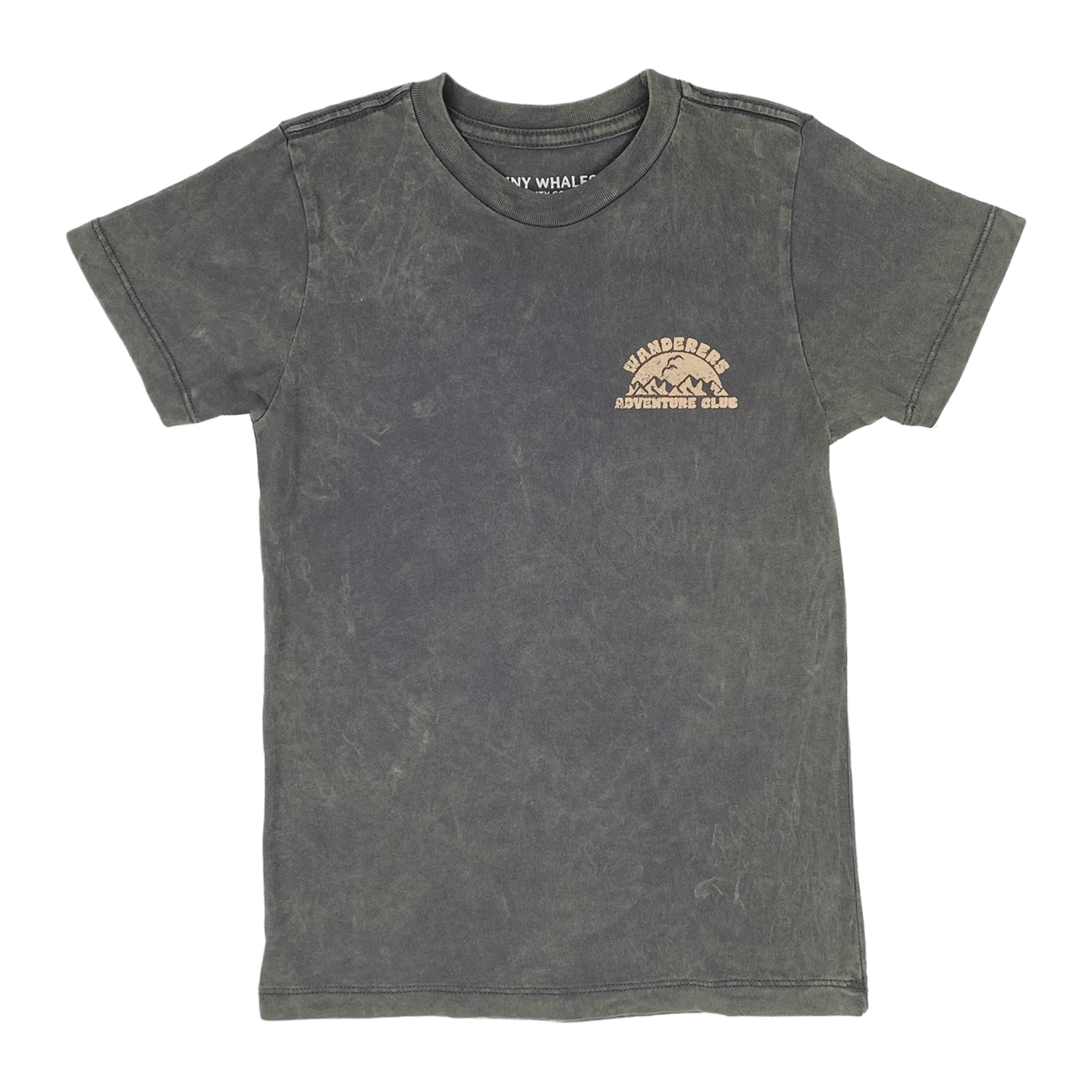 Tiny Whales Take a Hike Mineral Black T-Shirt - Twinkle Twinkle Little One