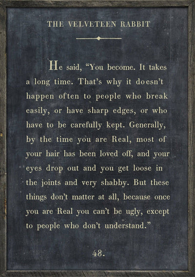 Velveteen Rabbit Art Piece