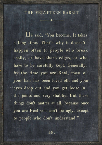 Velveteen Rabbit Art Piece