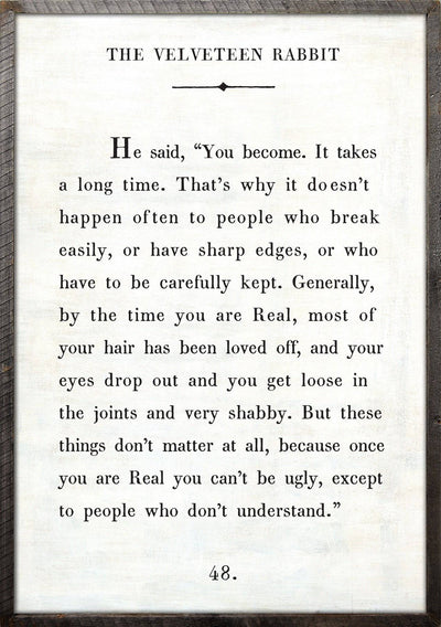 Velveteen Rabbit Art Piece