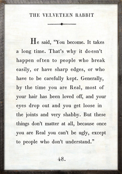 Velveteen Rabbit Art Piece