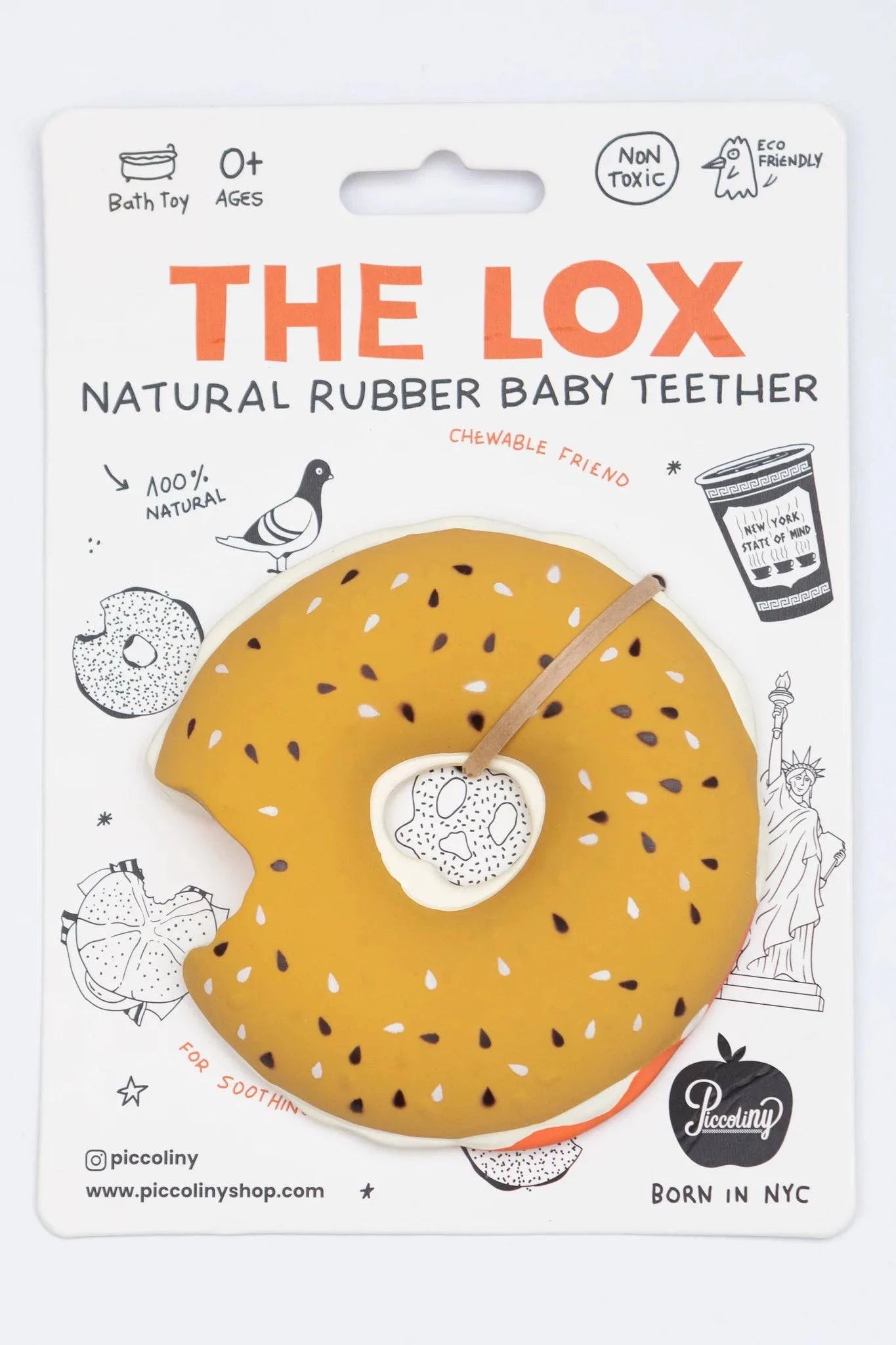The Lox Natural Rubber Baby Teether - Twinkle Twinkle Little One