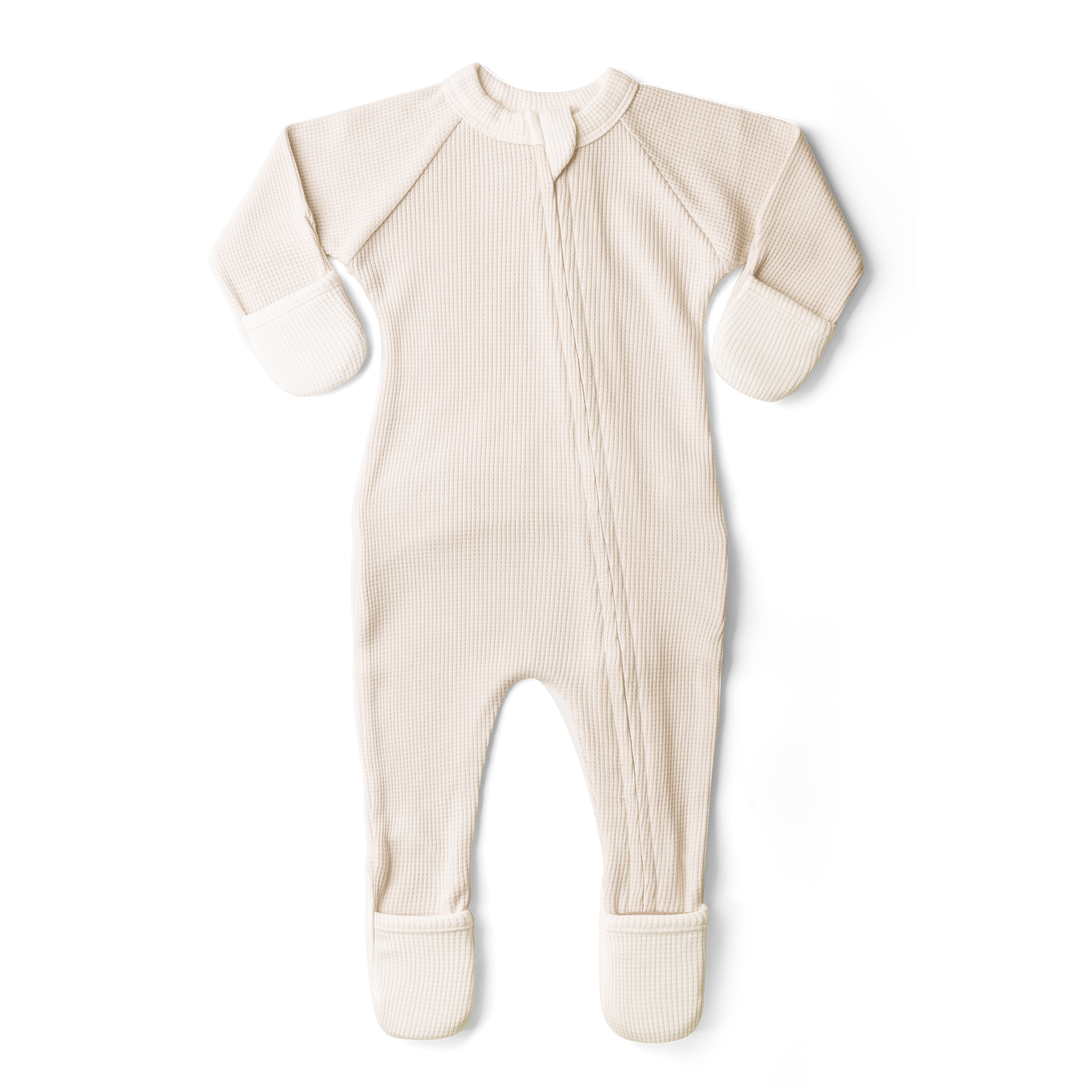 Thermal Bamboo Organic Cotton Footie - Bunny Slope - Twinkle Twinkle Little One