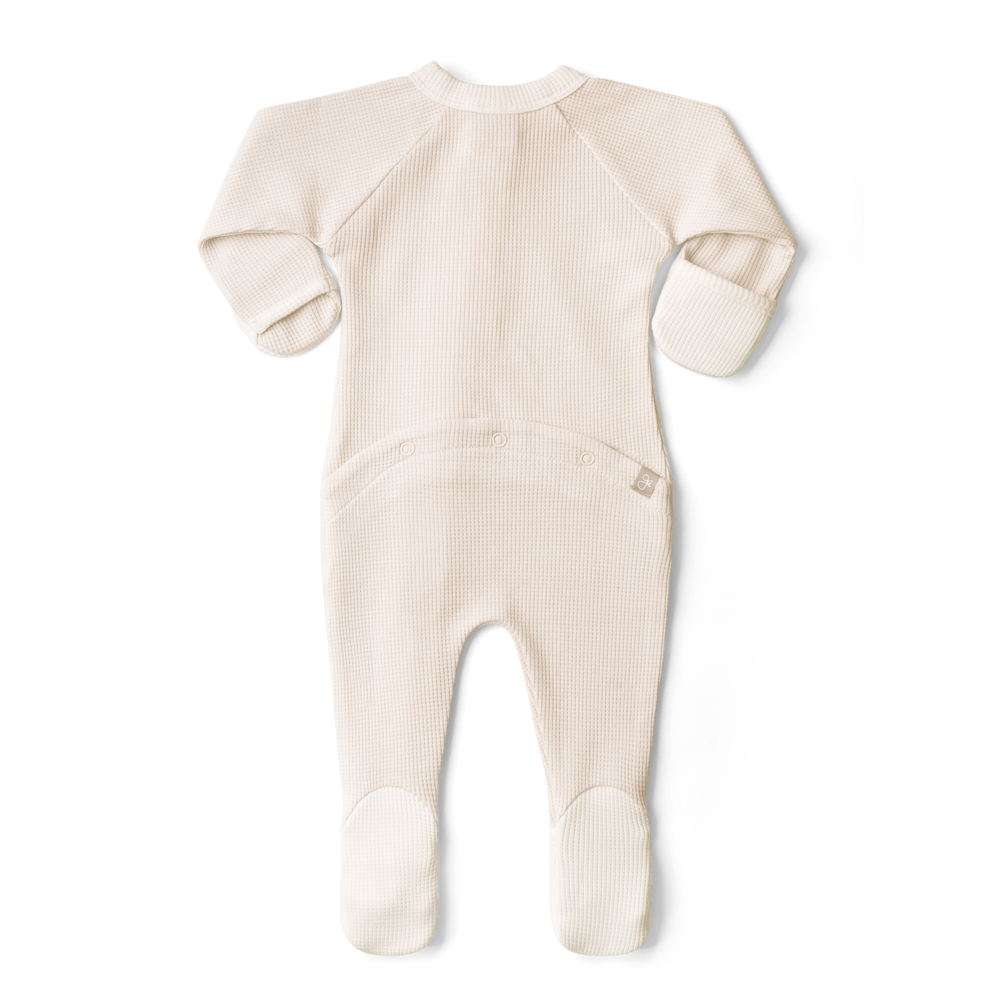 Thermal Bamboo Organic Cotton Footie - Bunny Slope - Twinkle Twinkle Little One