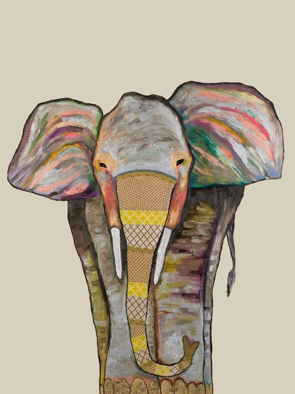 Trendy Trunk on Cream Canvas Reproduction