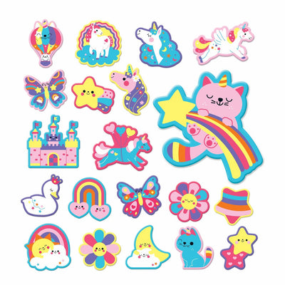 Unicorn Dreams Stickable Foam Bath Shapes - Twinkle Twinkle Little One