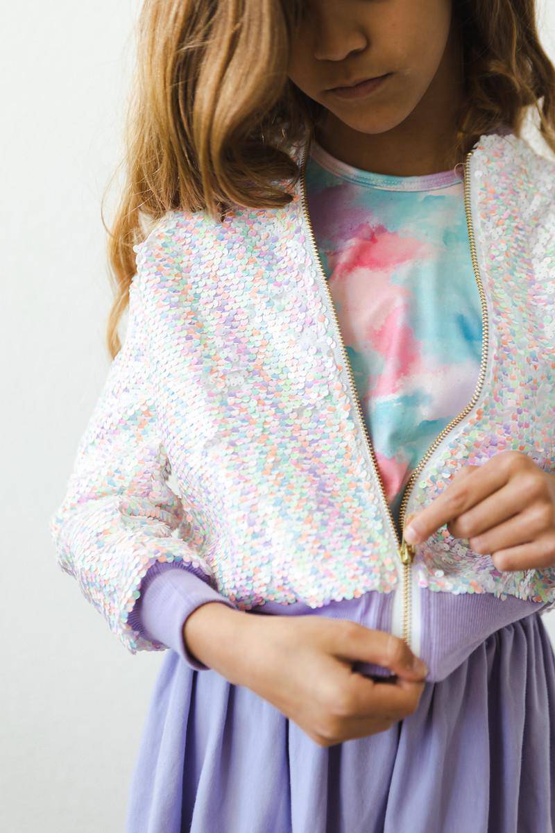 Girls flip sequin outlet jacket