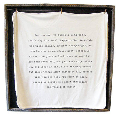 The Velveteen Rabbit Baby Blanket