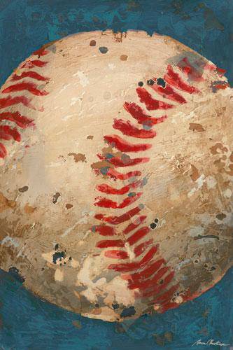 Vintage Baseball - Blue - Canvas Reproduction