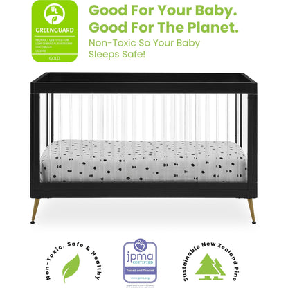 Sloane 4-in-1 Acrylic Convertible Crib - Twinkle Twinkle Little One