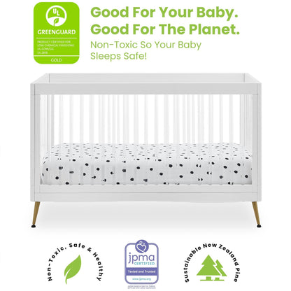 Sloane 4-in-1 Acrylic Convertible Crib - Twinkle Twinkle Little One