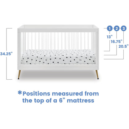 Sloane 4-in-1 Acrylic Convertible Crib - Twinkle Twinkle Little One